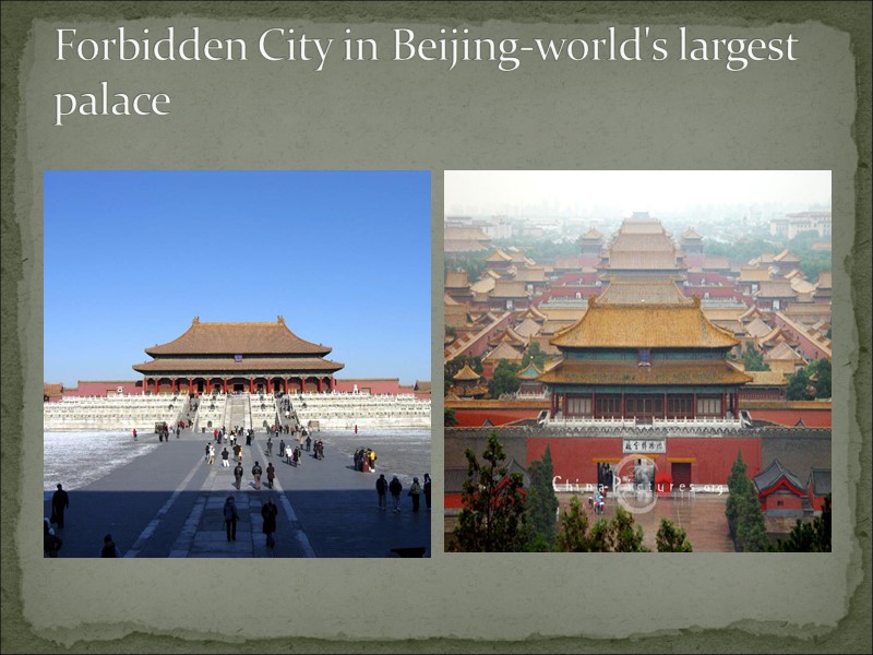 Forbidden City in Beijing-world's largest palace